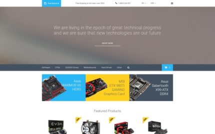 Hardware OpenCart Template