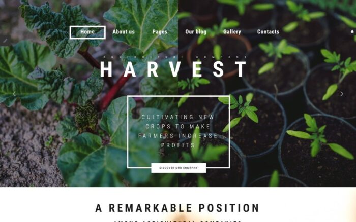 Harvest - Agriculture company Joomla Template