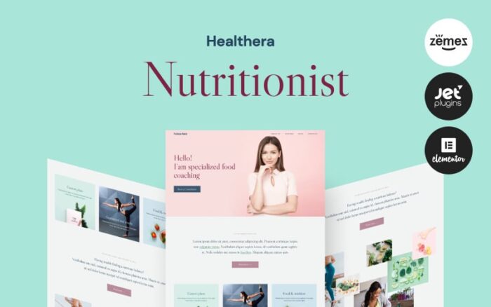 Healthera - Certified Nutritionist WordPress Theme