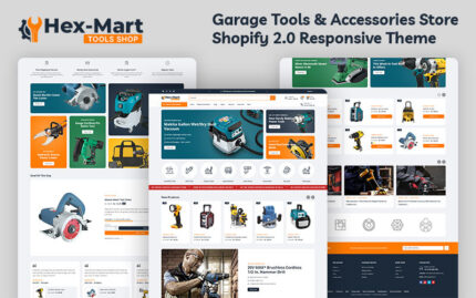 Hexmart - Construction Tools & Equipment Store Multipurpose Shopify 2.0 Responsive Theme Shopify Theme