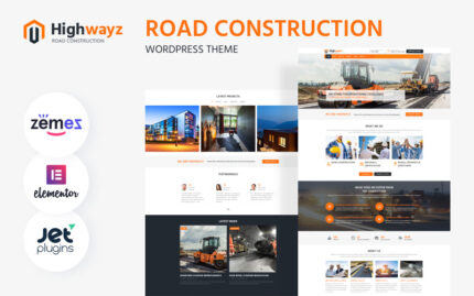 Highwayz - Road Construction WordPress Elementor Theme WordPress Theme