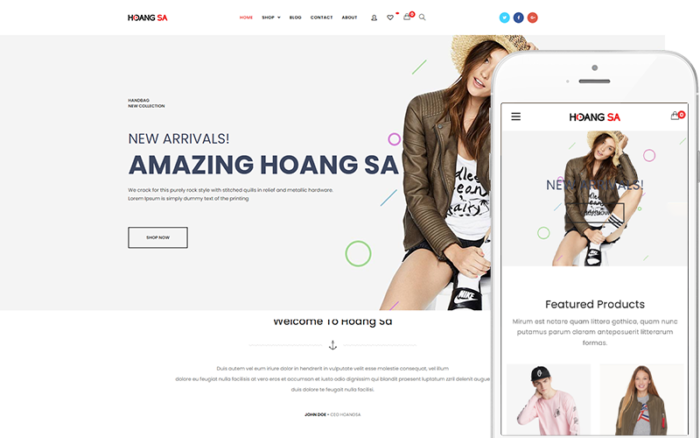 Hoang Sa - Modern Fashion Theme WooCommerce Theme