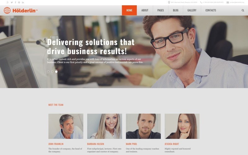 Holderlin Joomla Template