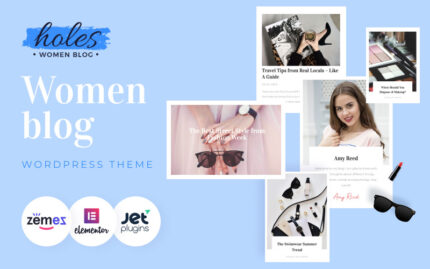 Holes - Women Blog Multipurpose Classic WordPress Elementor Theme WordPress Theme