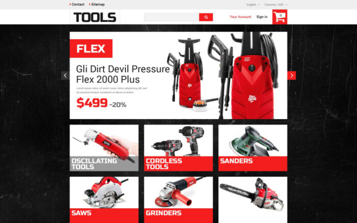 Home Improvement Tools PrestaShop Theme