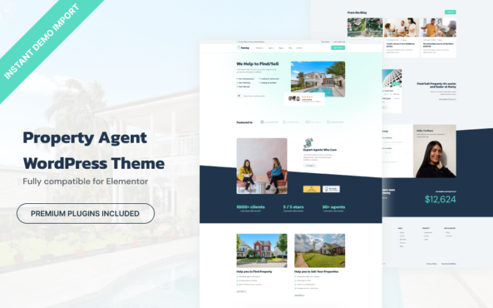 Homy - Property Agent WordPress Theme