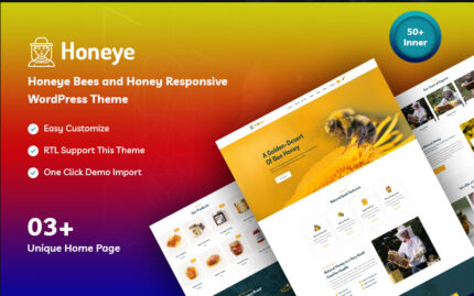 Honeye - Bees and Honey Responsive WordPress Theme