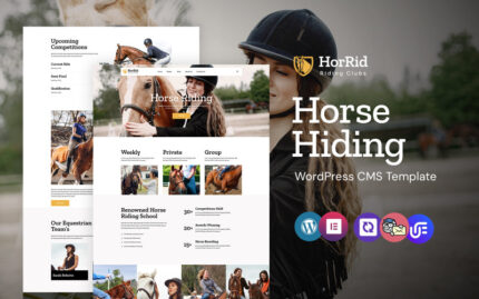 HorRid - Horse Riding and Club WordPress Elementor Theme WordPress Theme