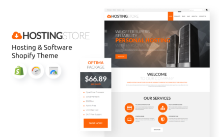 Hosting Store - Hosting & Software Shopify Theme