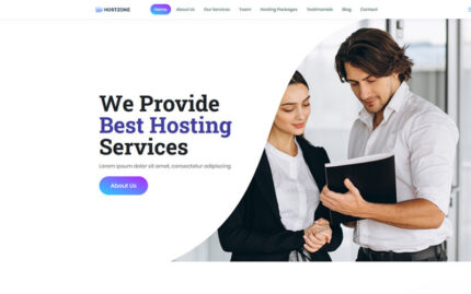 Hostzone - Landing Page Template