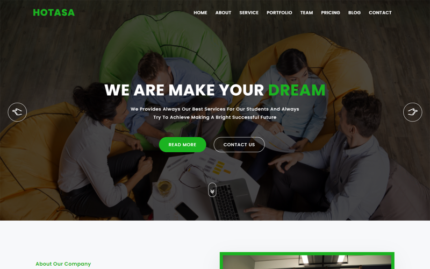 Hotasa Consulting & Business Landing Page Template