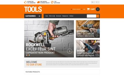 Householders Tools OpenCart Template