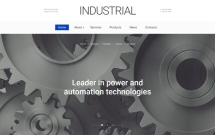 Industrial Technology Website Template