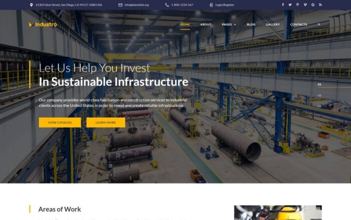 Industro - Industrial Company Joomla Template