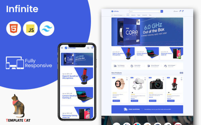 Infinite - Technology Store | Multipurpose eCommerce Website Template | HTML - Tailwind CSS