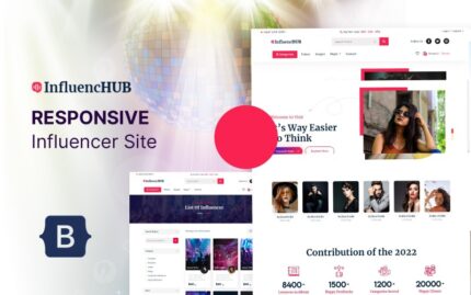 InfluencHUB - Fashion Influencer HTML5 Website Template