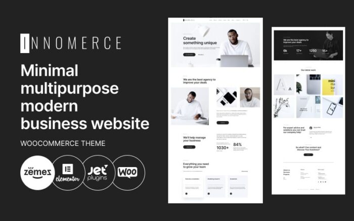 Innomerce - Business Multipurpose Minimal WordPress Elementor Theme WordPress Theme