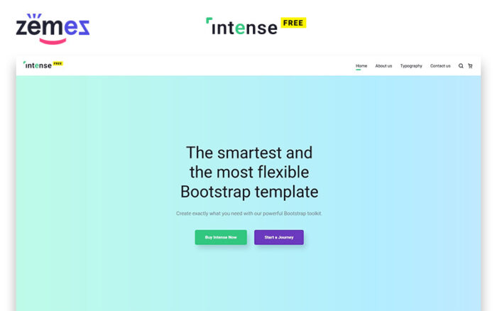 Intense Free - Business HTML Website Template