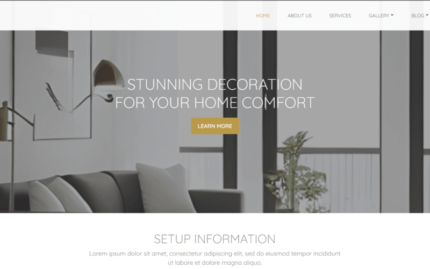 INTERIO - Interior Designer HTML Template Website Template