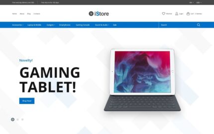 iStore - Electronics Shop Clean Bootstrap Ecommerce PrestaShop Theme