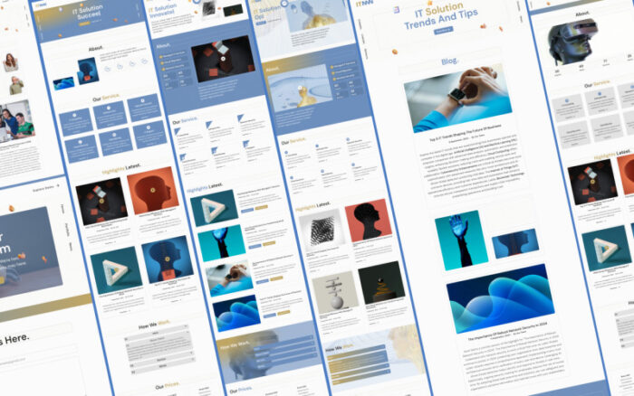 It Mw - It Solution HTML landing page templates Landing Page Template