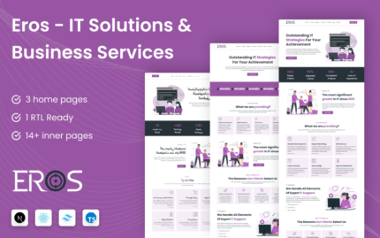 IT Solutions And Business Services Multipurpose Responsive Template Website Template