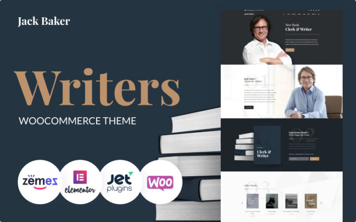 Jack Baker - Writer Responsive WordPress Theme