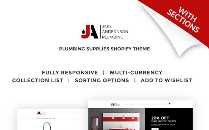 Jake Anderson Plumbing Shopify Theme