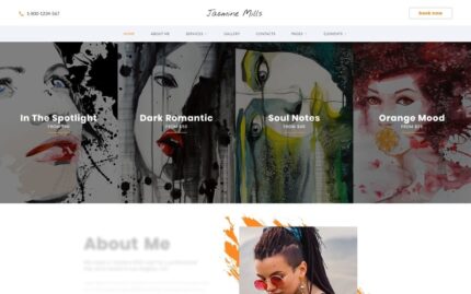 Jasmine Mills - Art Ready-to-Use Creative HTML Website Template