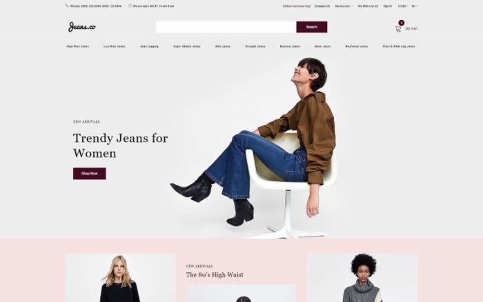 Jeans.co - Jeans Multipage Elegant OpenCart Template