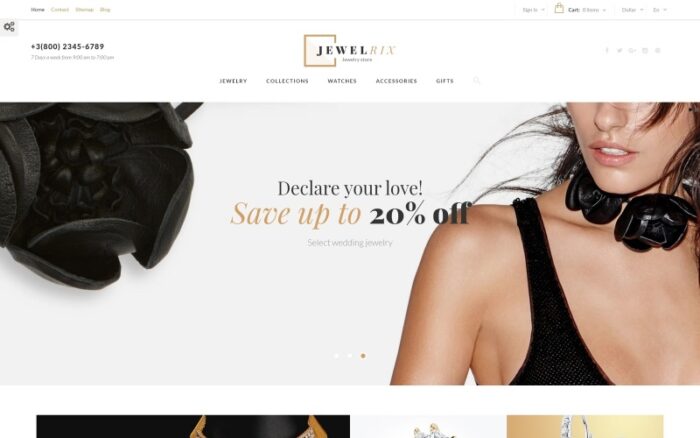 Jewelrix - Jewelry Store PrestaShop Theme