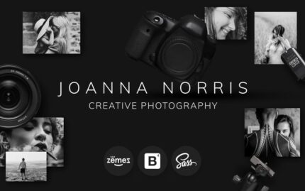 Joanna Norris - Photographer Portfolio Website Template