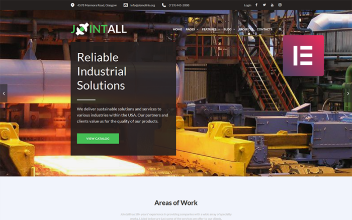 Jointall - Construction Company WordPress Elementor Theme WordPress Theme