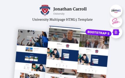 Jonathan Carroll - University Responsive HTML5 Website Template