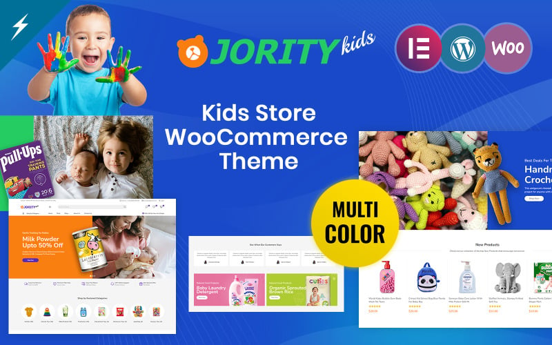 Jority - Kids, Baby Food and Toys Store WooCommerce Theme