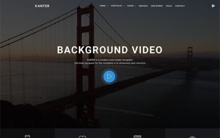 Kanter - Corporate&Portfolio&Agency WordPress Theme