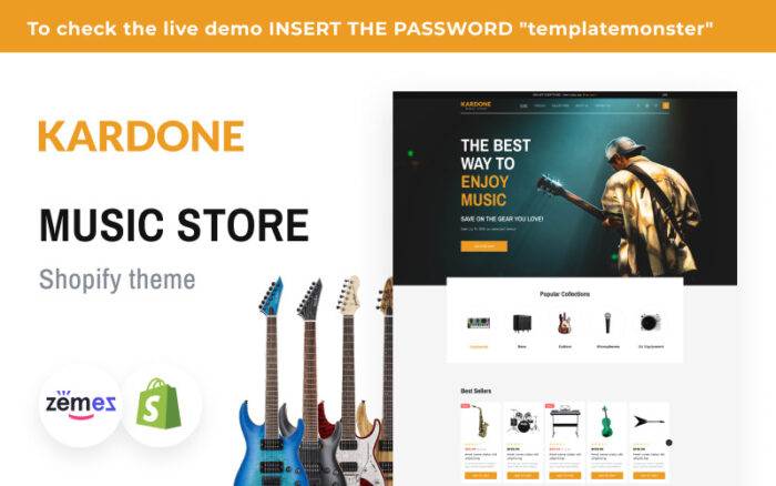 Kardone Music Store Shopify Theme