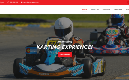 Karting Arena - Karting HTML Template Website Template