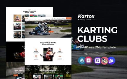 Kartox - Karting Clubs WordPress Elementor Theme WordPress Theme