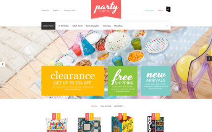 Kids Party Supplies PrestaShop Theme