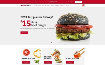 KingBurg - Burger OpenCart Template