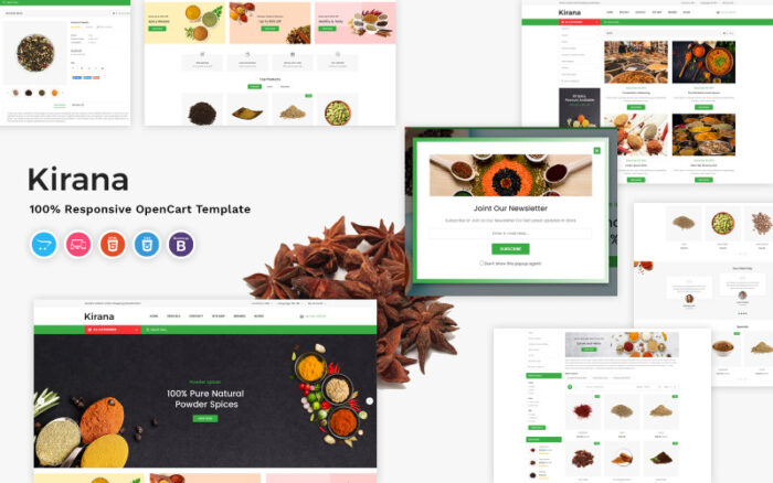 Kirana - Grocery OpenCart Template