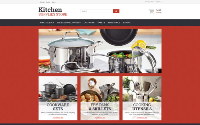 Kitchen Supplies Store PrestaShop Theme