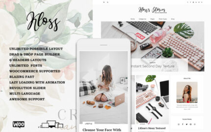 Kloss - Elegant WordPress Blog Theme WordPress Theme