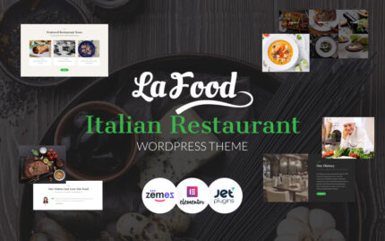 La Food - Italian Restaurant Responsive WordPress Theme