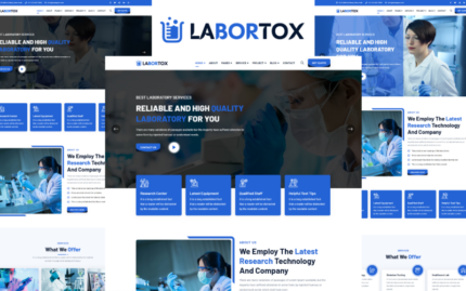 Labortox - Laboratory And Scientific Research HTML5 Template Website Template