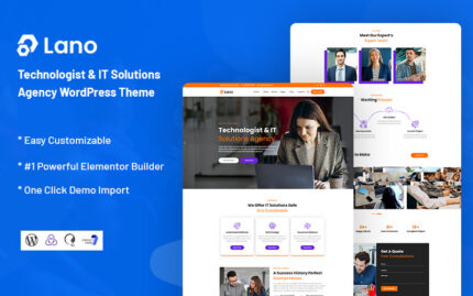 Lano - Technologist & IT Solutions Agency WordPress Theme