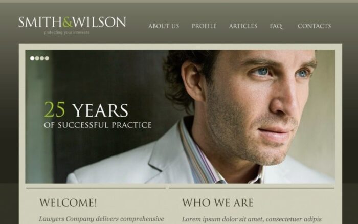 Lawyer Responsive Website Template