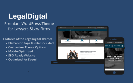 LegalDigital Responsive Wordpress Theme WordPress Theme