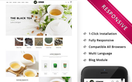 Lemon - Beverage Store Responsive OpenCart Template